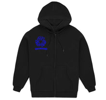 Load image into Gallery viewer, Embroidered “In That Mode” Artisan Alpaca Zip Up Hoodie