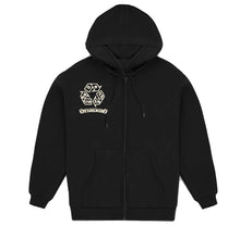 Load image into Gallery viewer, Embroidered “In That Mode” Artisan Alpaca Zip Up Hoodie