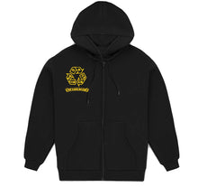 Load image into Gallery viewer, Embroidered “In That Mode” Artisan Alpaca Zip Up Hoodie

