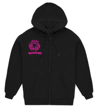 Load image into Gallery viewer, Embroidered “In That Mode” Artisan Alpaca Zip Up Hoodie
