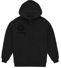 Load image into Gallery viewer, Embroidered “In That Mode” Artisan Alpaca Zip Up Hoodie

