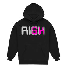 Load image into Gallery viewer, Embroidered “Reflective Risk” Artisan Alpaca Hoodie
