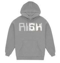 Load image into Gallery viewer, Embroidered “Reflective Risk” Artisan Alpaca Hoodie
