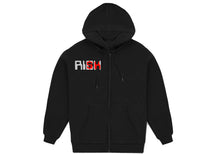 Load image into Gallery viewer, Embroidered “Reflective Risk” Artisan Alpaca Zip up Hoodie
