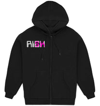 Load image into Gallery viewer, Embroidered “Reflective Risk” Artisan Alpaca Zip up Hoodie
