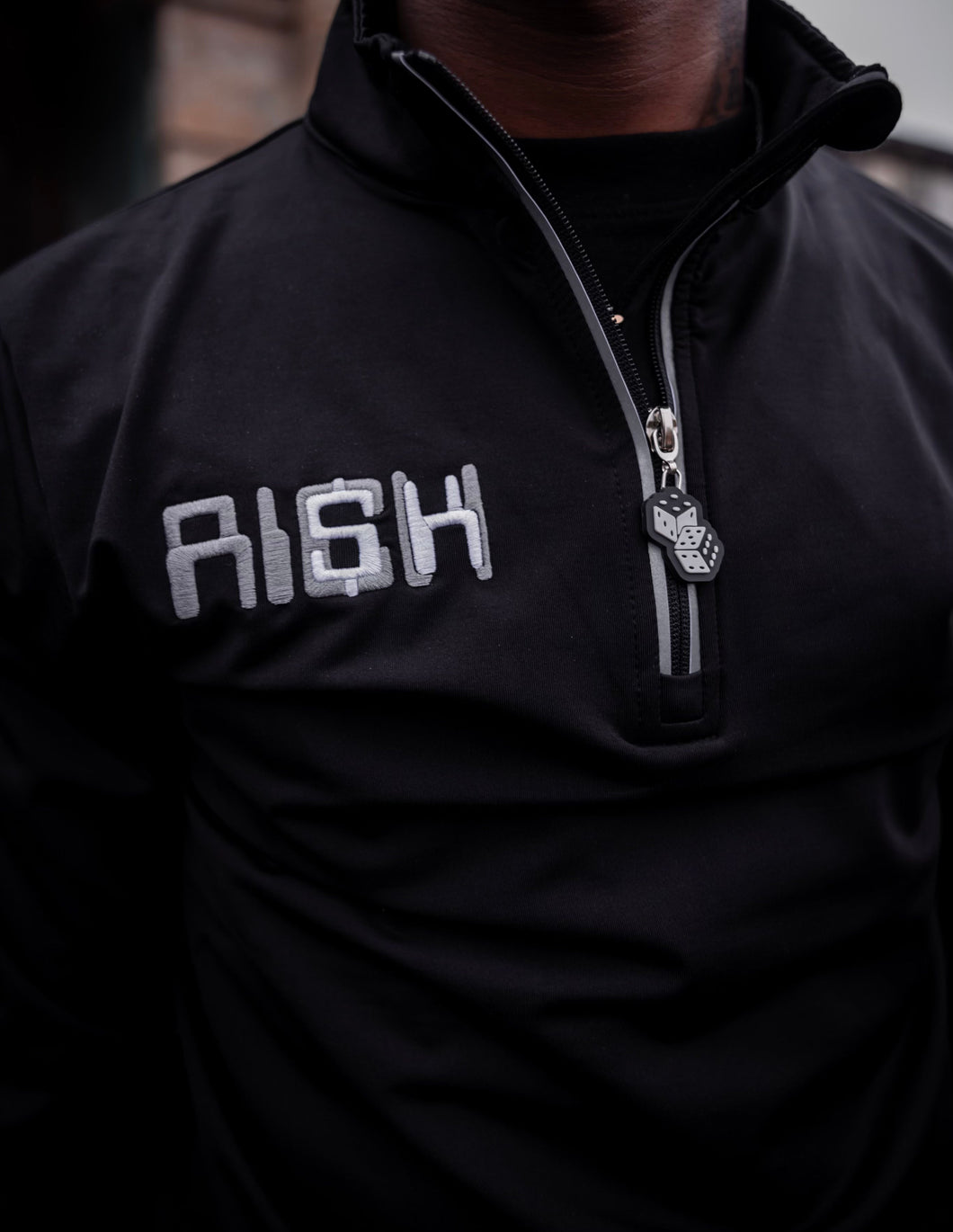Embroidered Risk Quarter Zip Profit Sweat Suit