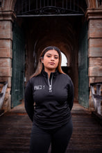 Load image into Gallery viewer, Embroidered Risk Quarter Zip Profit Sweat Suit

