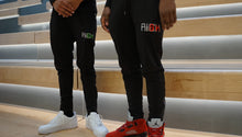 Load image into Gallery viewer, Embroidered Risk Quarter Zip Profit Sweat Suit

