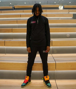 Embroidered Risk Quarter Zip Profit Sweat Suit